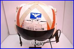 Vintage US Coast Guard Gentex SPH-3 Regular Helicopter Pilot Helmet Dual Visor