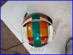 Vintage US Coast Guard Helicopter Helmet With Visor + Bag Free Shipping