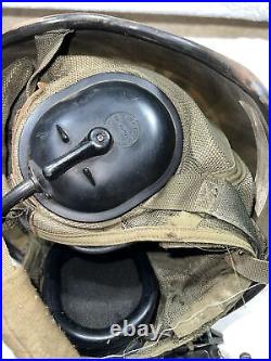 Vintage US Govt Military Gentex MK-1697 Vehicle Crewman Pilot Helmet