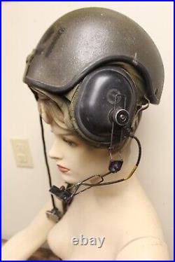 Vintage US Govt Military Gentex MK-1697 Vehicle Crewman Pilot Helmet Numbered