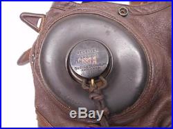 Vintage U. S. AAF Army Air Force WWII Type A11 Leather Flight Helmet