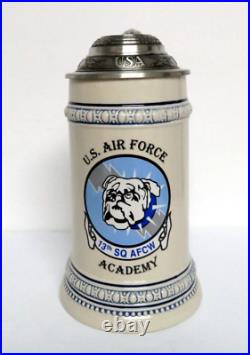 Vintage U S Air Force Academy Cadet Squadron 13 lidded stein