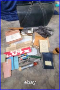 Vintage U. S. Air Force B-52 Flight Crew Briefcase And Contents Military USAF