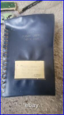 Vintage U. S. Air Force B-52 Flight Crew Briefcase And Contents Military USAF