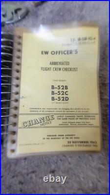 Vintage U. S. Air Force B-52 Flight Crew Briefcase And Contents Military USAF