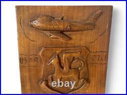 Vintage U. S. Air Force Commemorative Wooden Plaque, Signed Lucius W. Boseman Vintage U. S. Air Force Commemorative Wooden Plaque, Signed Lucius W. Boseman