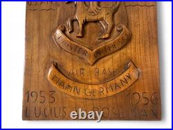 Vintage U. S. Air Force Commemorative Wooden Plaque, Signed Lucius W. Boseman Vintage U. S. Air Force Commemorative Wooden Plaque, Signed Lucius W. Boseman
