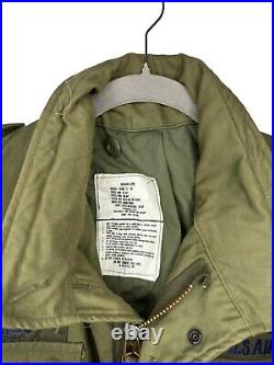 Vintage U. S. Air Force FIELD JACKET With Patches Alpha Industries SZ M