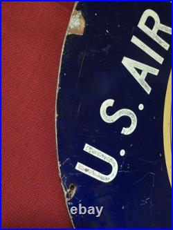 Vintage U. S. Air Force Recruiting Office Sign Militaria Theme