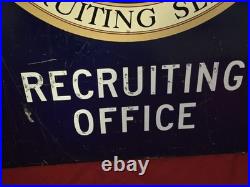 Vintage U. S. Air Force Recruiting Office Sign Militaria Theme