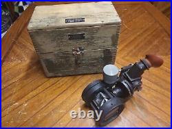 Vintage U. S. Army Air Corps Aircraft Octant with Case Bendix Corp