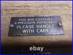 Vintage U. S. Army Air Corps Aircraft Octant with Case Bendix Corp