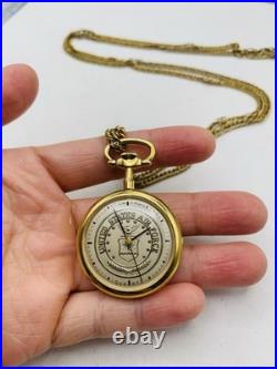 Vintage United States Air Force Accutron Bulova Quartz Pocketwatch Not Running