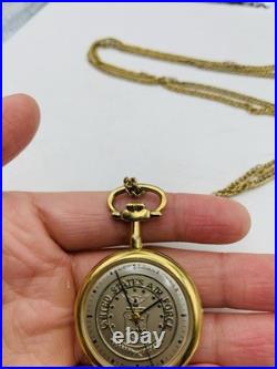 Vintage United States Air Force Accutron Bulova Quartz Pocketwatch Not Running Vintage United States Air Force Accutron Bulova Quartz Pocketwatch Not Running