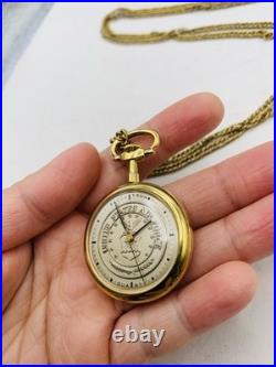 Vintage United States Air Force Accutron Bulova Quartz Pocketwatch Not Running