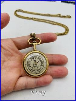 Vintage United States Air Force Accutron Bulova Quartz Pocketwatch Not Running