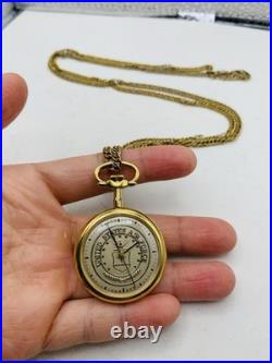 Vintage United States Air Force Accutron Bulova Quartz Pocketwatch Not Running