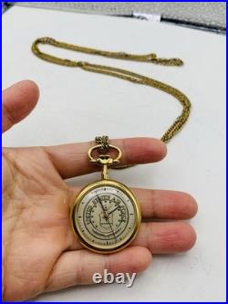 Vintage United States Air Force Accutron Bulova Quartz Pocketwatch Not Running