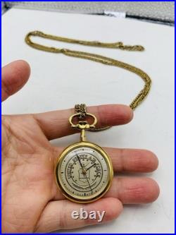 Vintage United States Air Force Accutron Bulova Quartz Pocketwatch Not Running