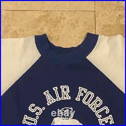 Vintage United States Air Force Artex Military Ringer T-Shirt 60s Medium USA