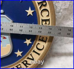 Vintage United States Air Force Recruiting Service Wall Sign Plastic Very Rare