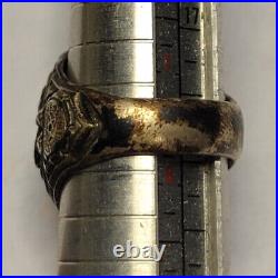 Vintage United States Air Force Ring Sterling Silver Blue Stone Uncas USAF Sz 8