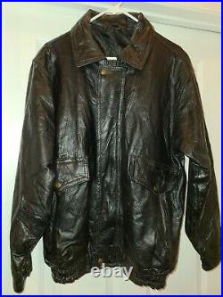 Vintage United States Air Force USAF Leather Jacket Adult Medium