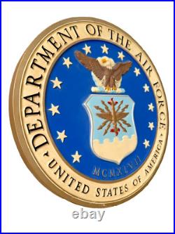 Vintage United States Department of Air Force USAF Official Round Wall Plaque