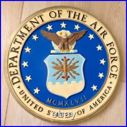 Vintage United States Department of Air Force USAF Official Round Wall Plaque