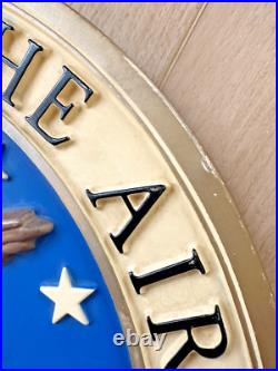 Vintage United States Department of Air Force USAF Official Round Wall Plaque