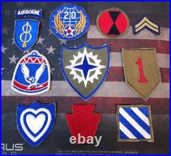 Vintage United States US Army Air Force Infantry WWII No Glow Patch Lot of 10