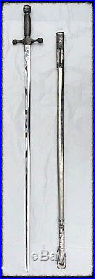 Vintage Us Air Force Dress Sword & Scabbard Manufactured By Vanguard