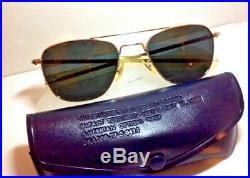 Vintage Vietnam Era AO American Optical USAF Pilot Sunglasses 1/10 12kt GF 5 1/2