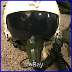 Vintage Vietnam War USAF Pilot's Flight Helmet HGU-2A/P & Gear / Equipment Lot