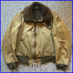 Vintage Vtg 1940s B-15 Flying Flight Jacket Military US Army Air Forces USAAF