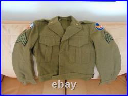Vintage WW2 United States Army Air Forces 9th Air Force Ike Jacket Uniform