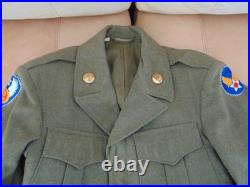 Vintage WW2 United States Army Air Forces 9th Air Force Ike Jacket Uniform