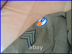 Vintage WW2 United States Army Air Forces 9th Air Force Ike Jacket Uniform