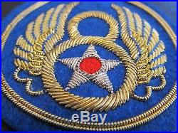 Vintage WWII 8th Army Air Force Jacket Patch, Real Gold & Silver Bullion Thread