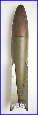 Vintage WWII Air Force Army Navy Military Practice Dummy Bomb Shell 3