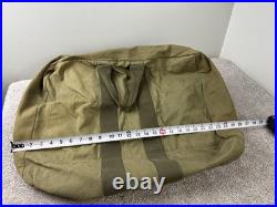 Vintage WWII Aviator's Kit Bag AN 6505 -1 US Air Force USAF Large Zip Canvas