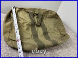Vintage WWII Aviator's Kit Bag AN 6505 -1 US Air Force USAF Large Zip Canvas