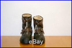 Vintage WWII Type A-6 Sheepskin USAAF Army Air Force Bomber Boots M Bristolite