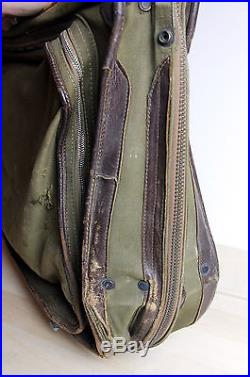 Vintage WWII US ARMY AIR FORCE B-4 Flyers Bag HINSON MFG Military Pilot Garment