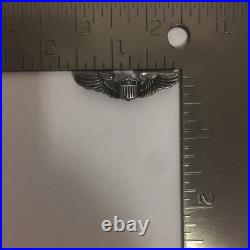 Vintage WWII United States Air force Pilot Wings Sterling Silver