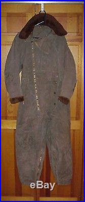 Vintage WWII WW2 British RAF Royal Air Force 1941Pattern Sidcot Flying Suit IDd
