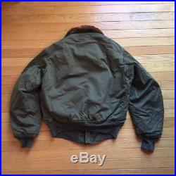 Vintage WWII WW2 US Army Air Forces B-15A Bomber Flight Jacket Size 42