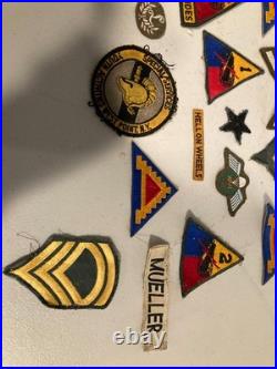 Vintage WWII air force panama carribean Military Uniform Patches Pins Buttons