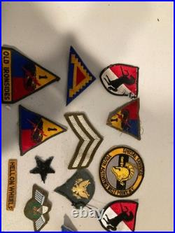 Vintage WWII air force panama carribean Military Uniform Patches Pins Buttons