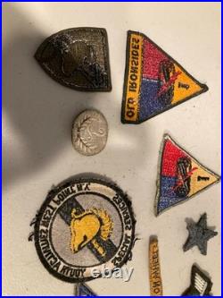 Vintage WWII air force panama carribean Military Uniform Patches Pins Buttons